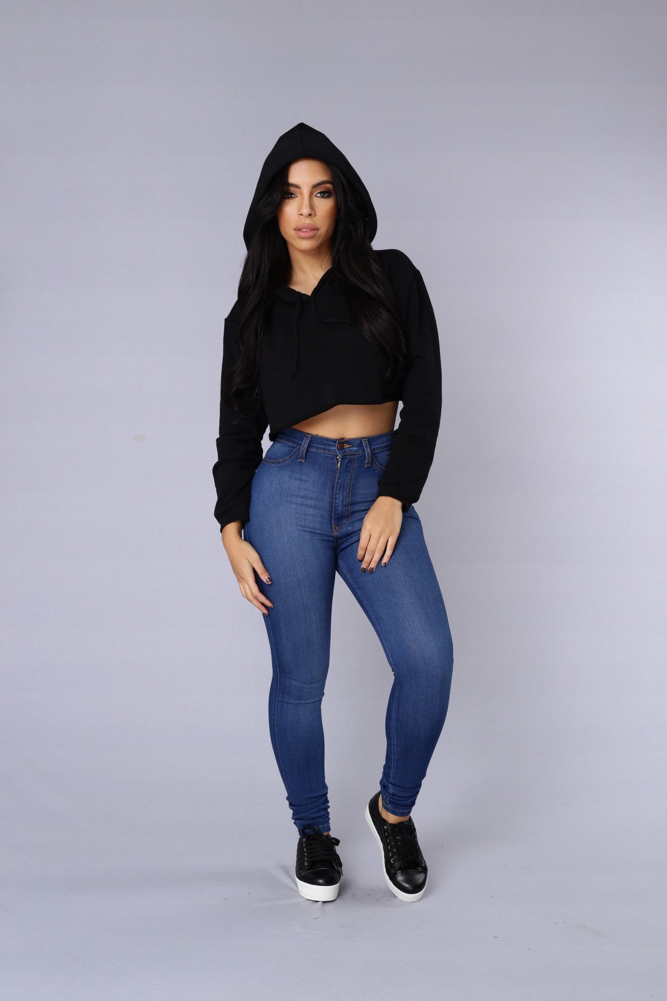 fashion nova black hoodie