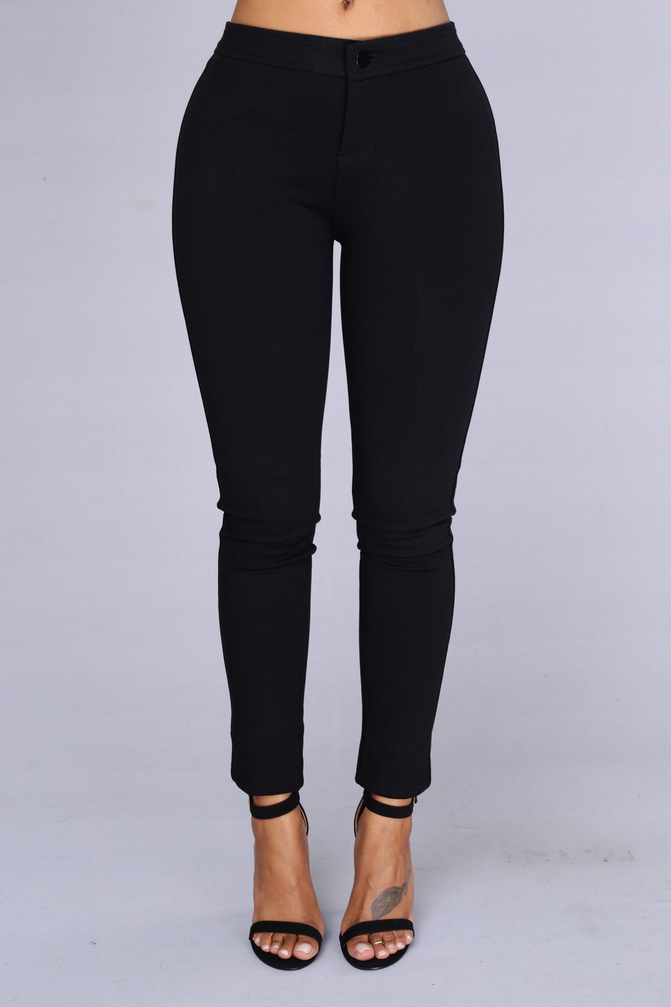 High Waisted Pants - Black