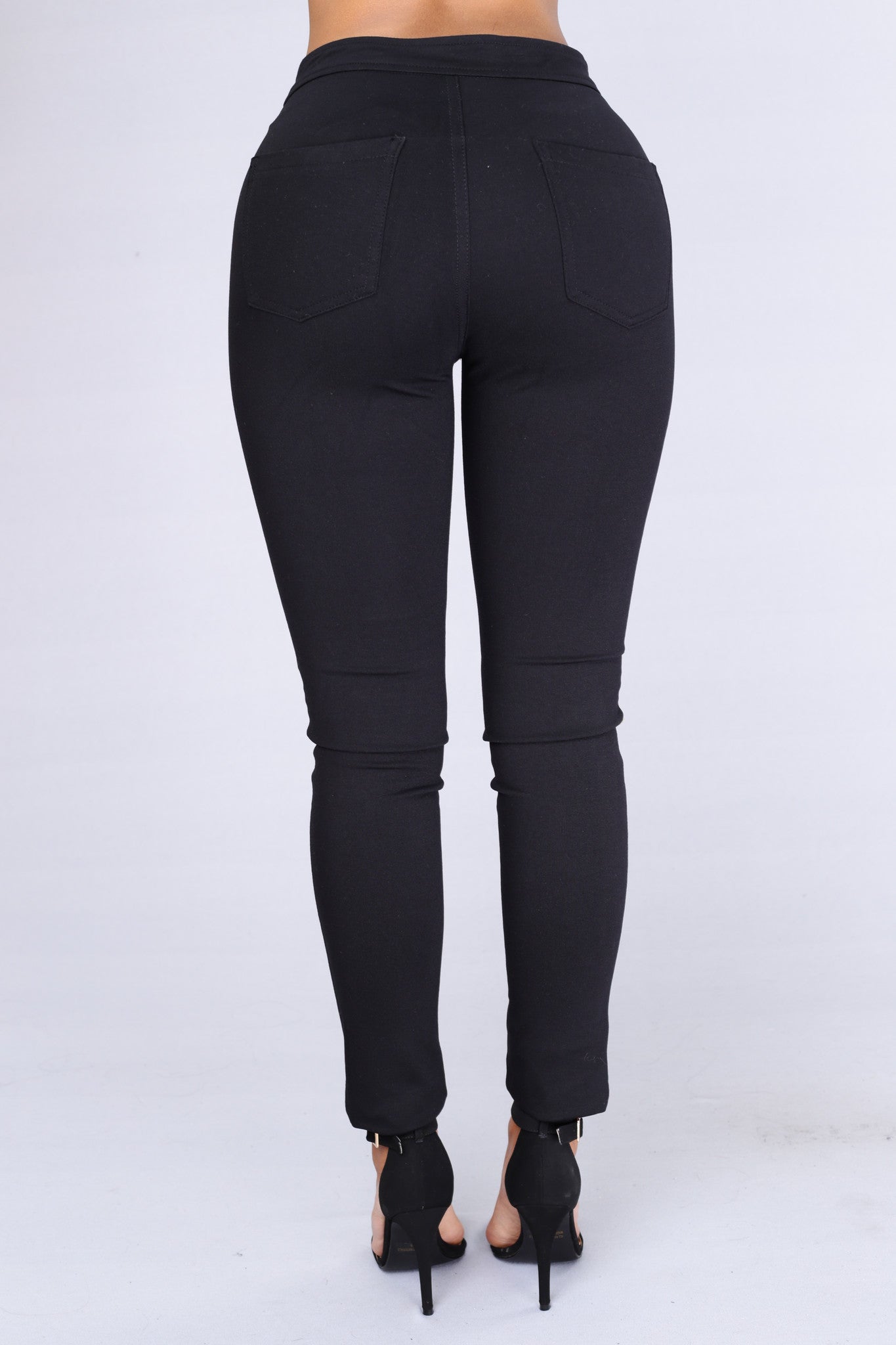 High Waisted Pants - Black