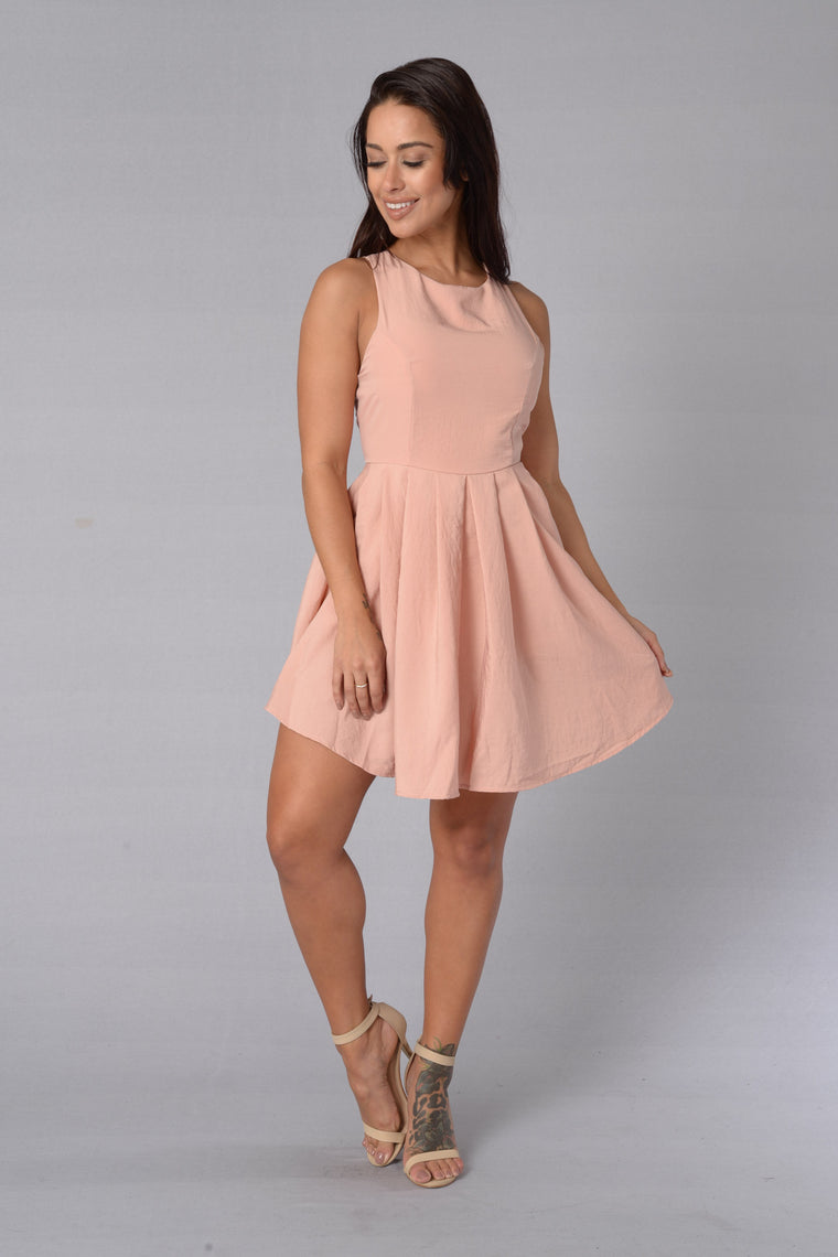 blush pink dress fashion nova