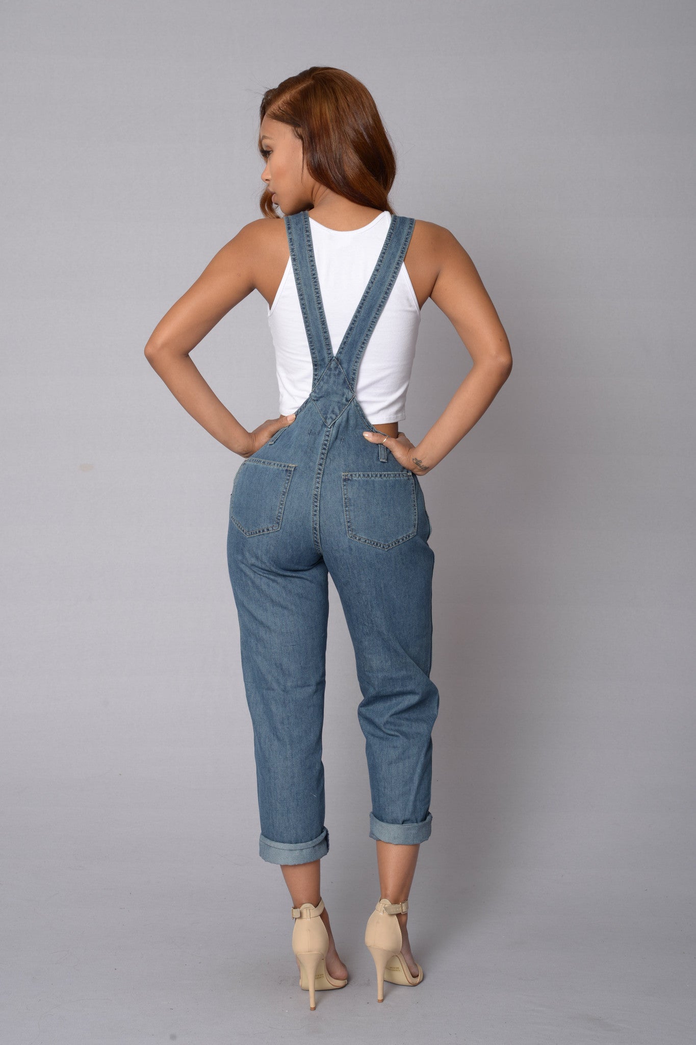 Rough Patch Overall - Medium Blue