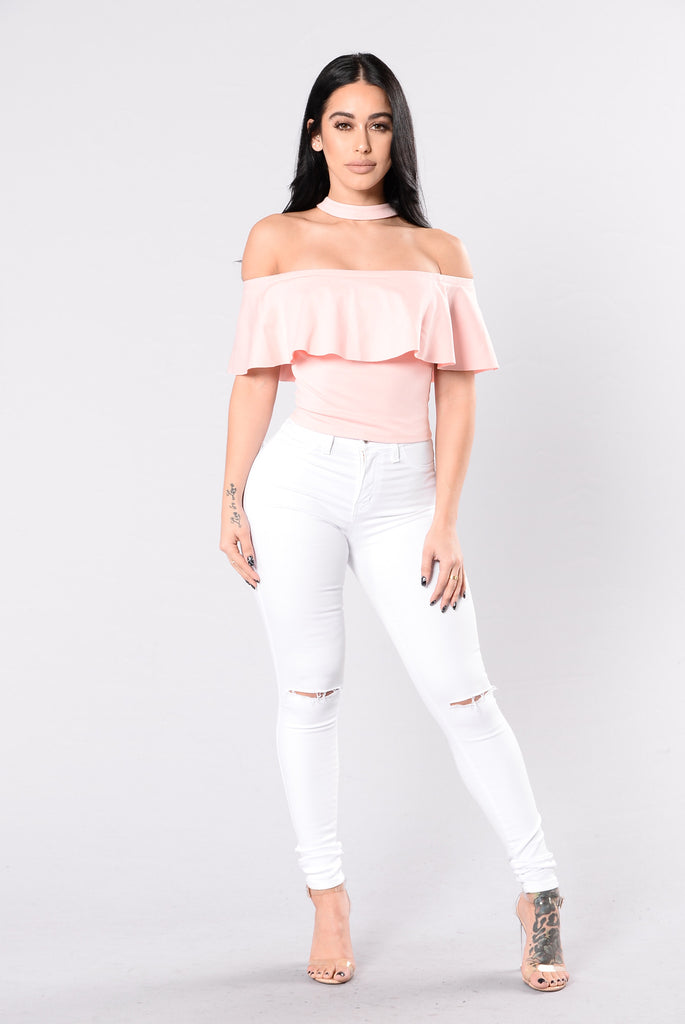 No Fake Love Top - Blush