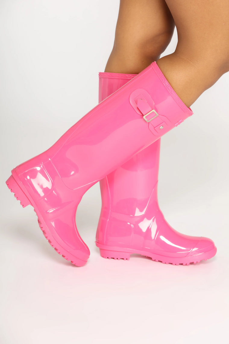 fashion nova pink boots