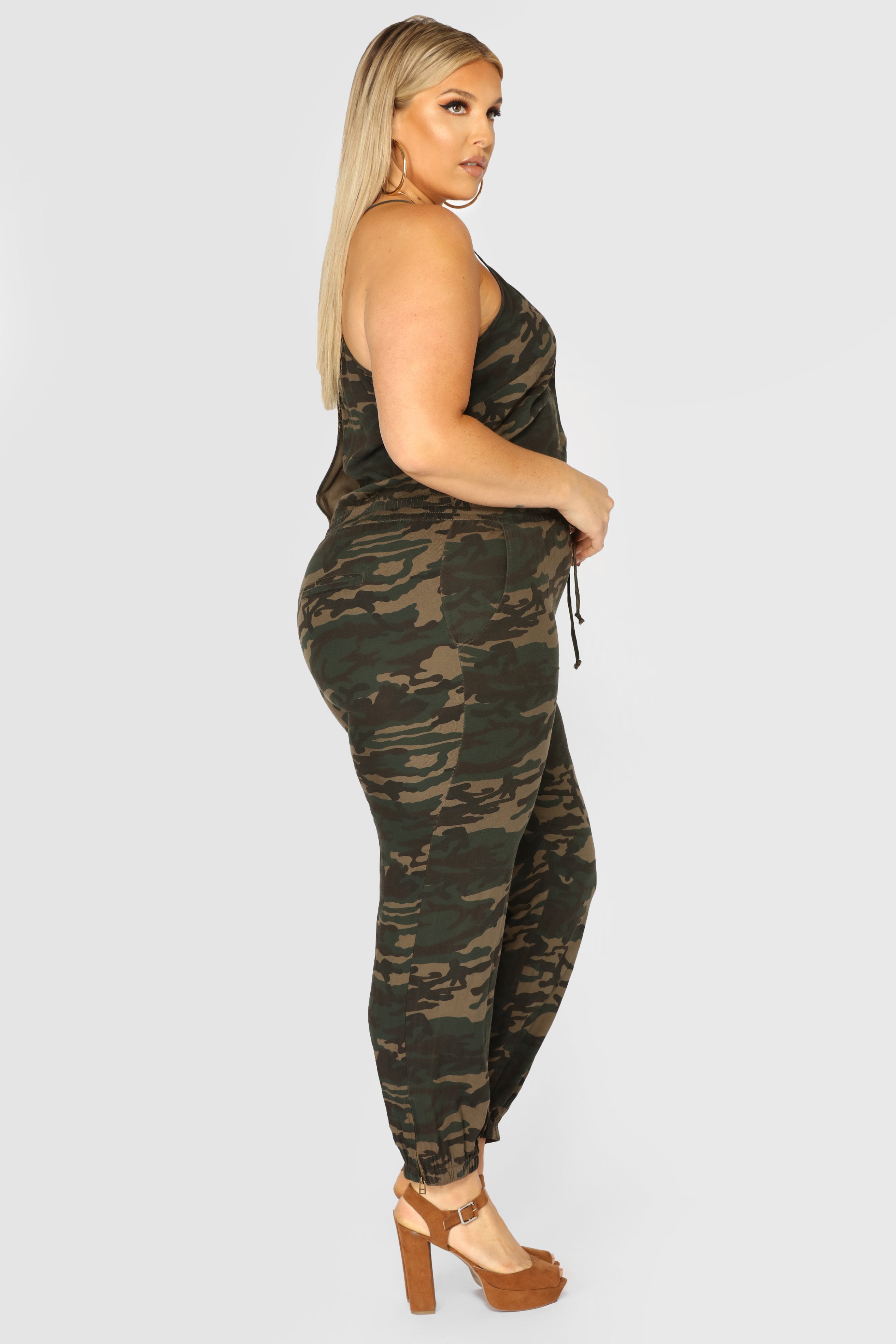 fashion nova camo jumpsuit