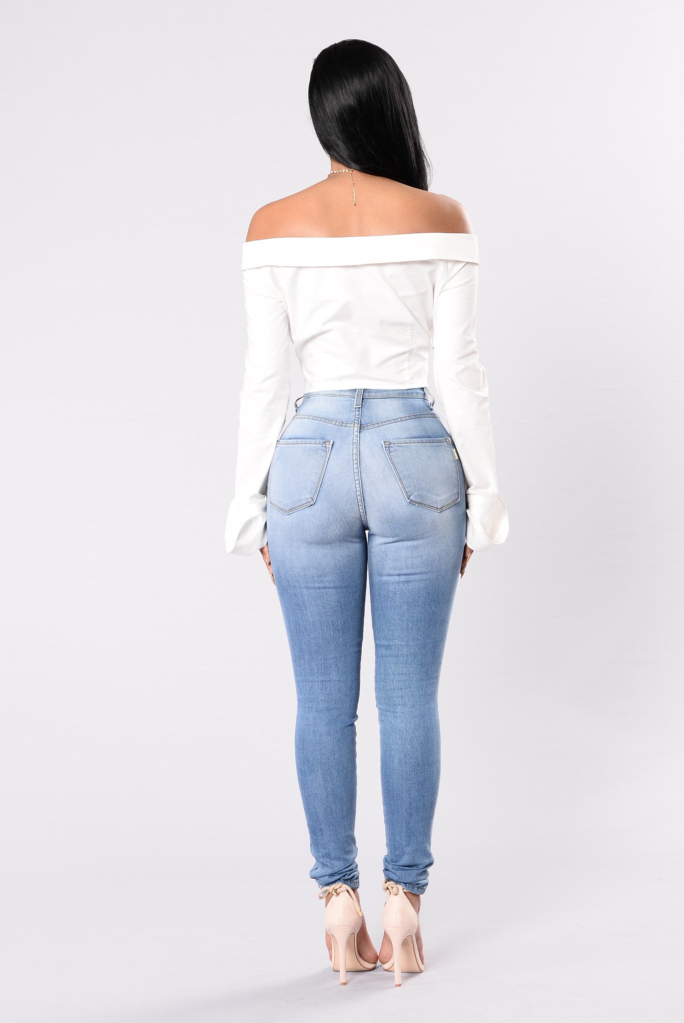 When I See Your Face Top - White – Fashion Nova