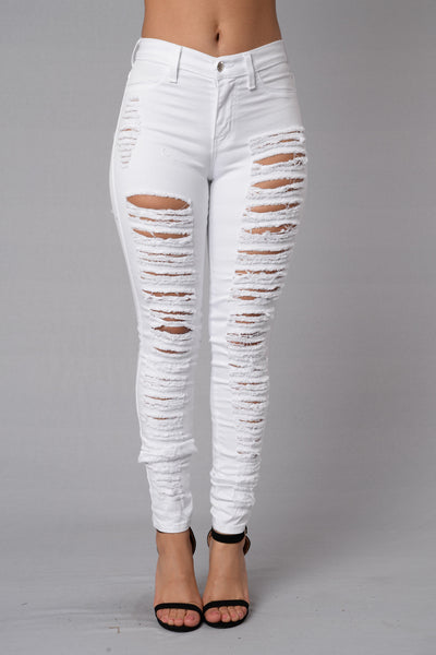 Rip Me Open Jeans - White