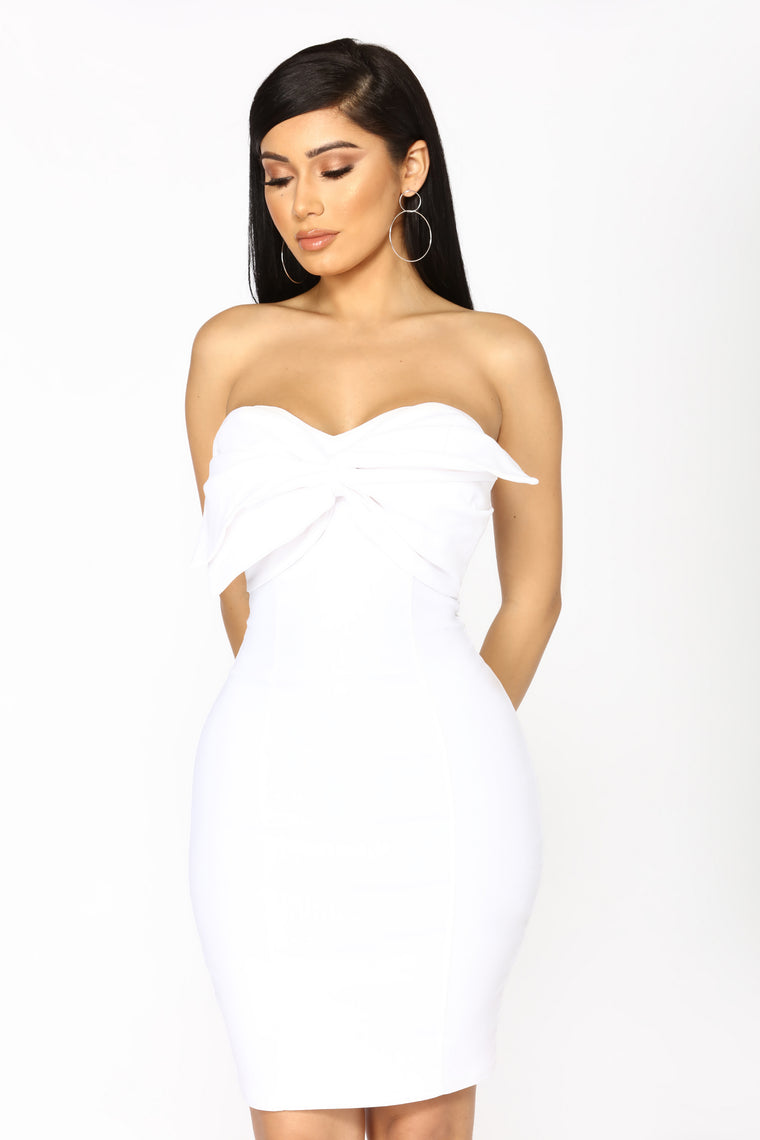 long white dress fashion nova