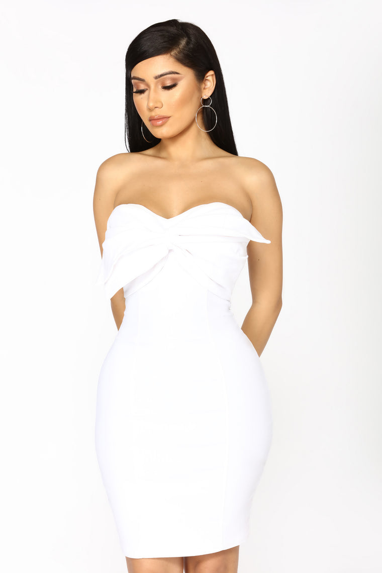 fashion nova white dress