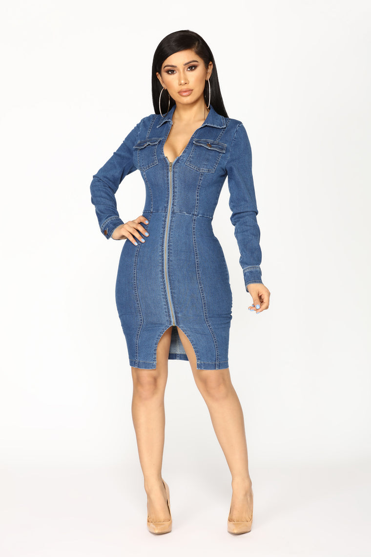 fashion nova jeans dress