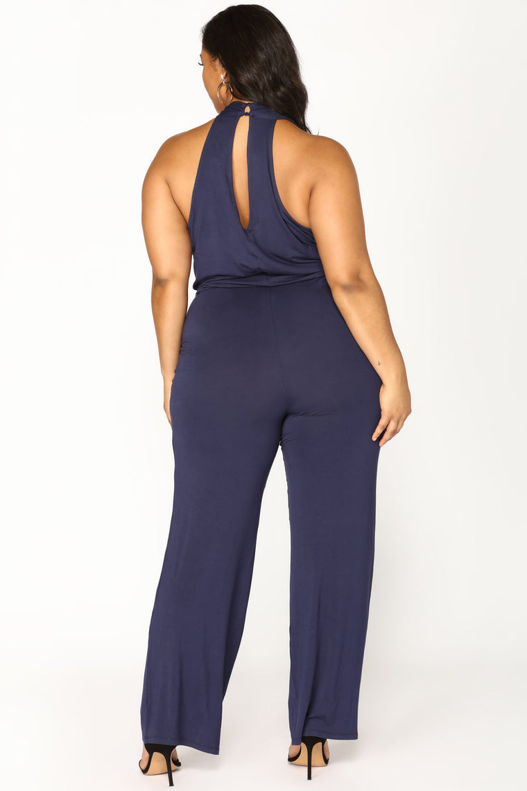 Cop That Foreign Jumpsuit - Navy - Jumpsuits - Fashion Nova