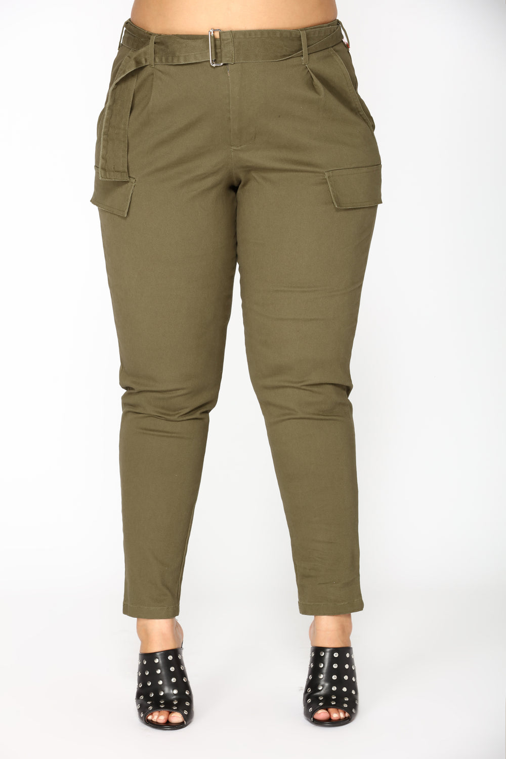 Hailey Cargo Pants- Olive
