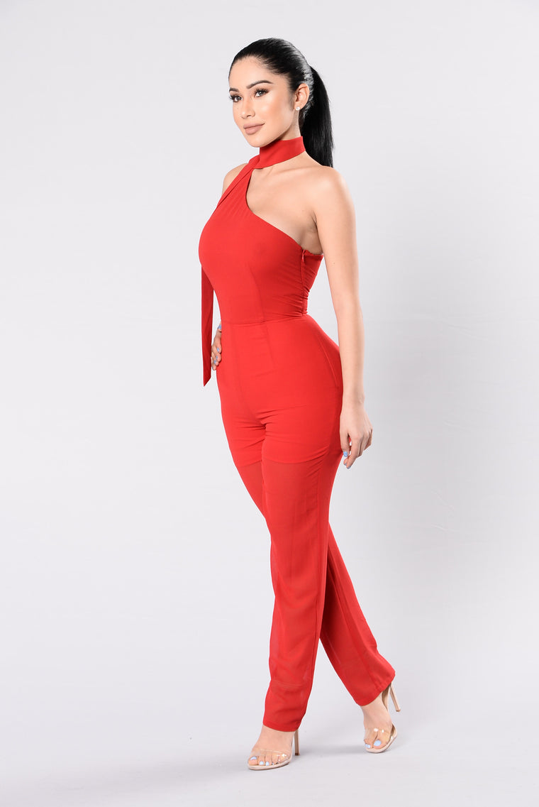 red jumpsuit fashion nova