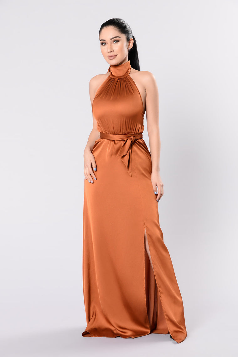 sienna orange dress