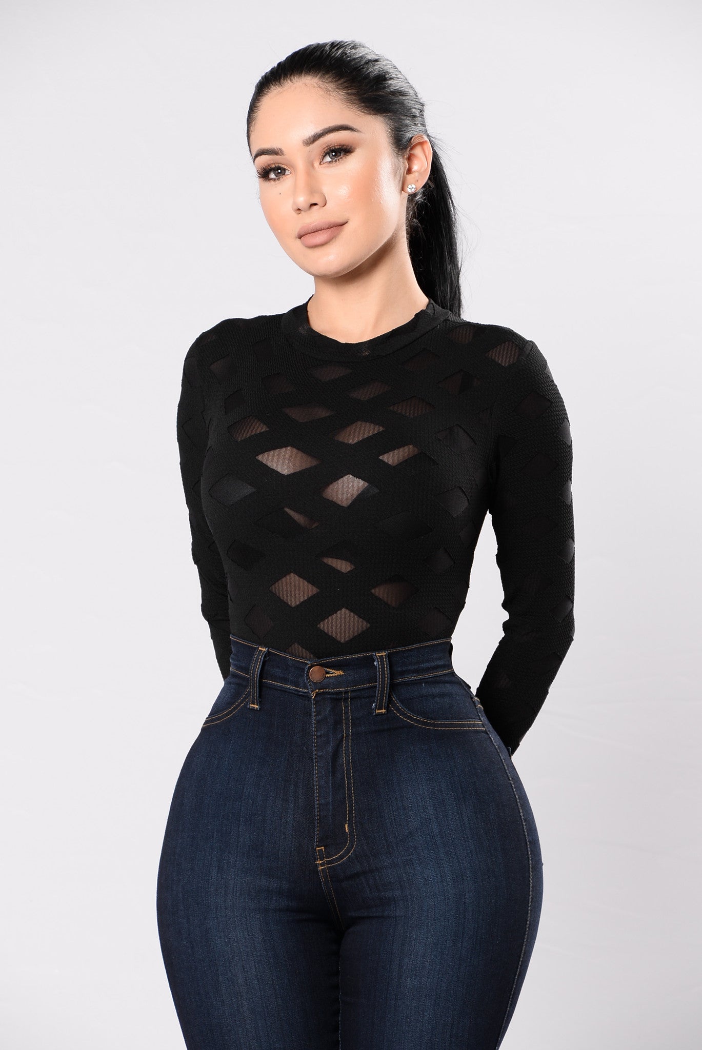 fashion nova black bodysuit