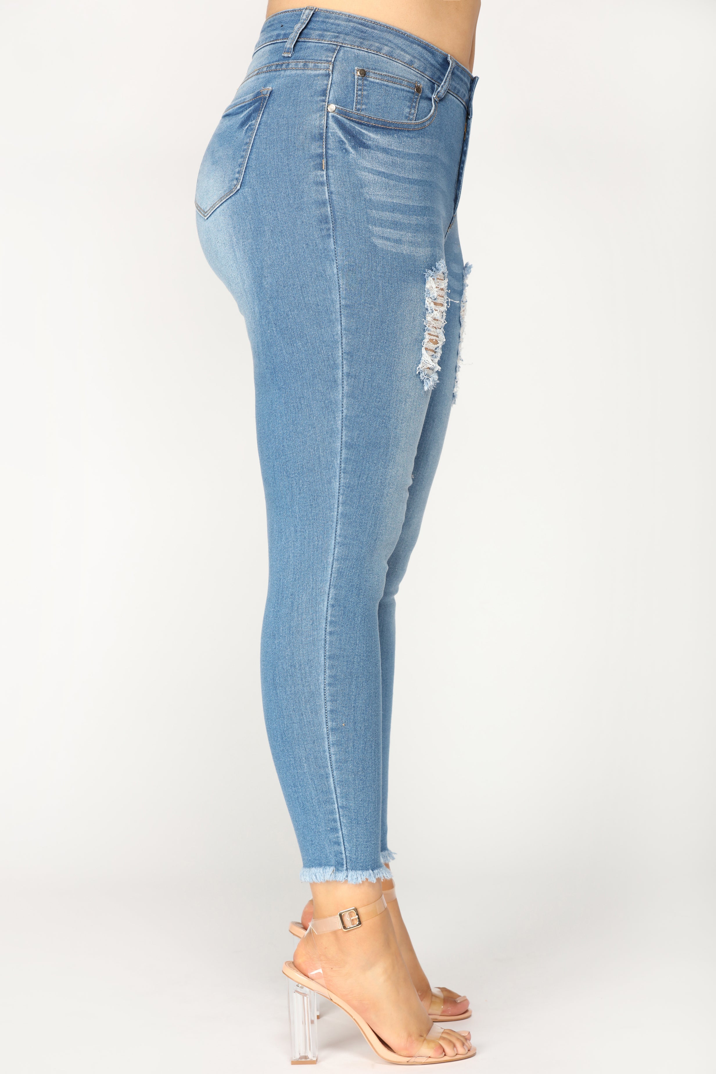 Decadence Ankle Jeans - Light Blue Wash