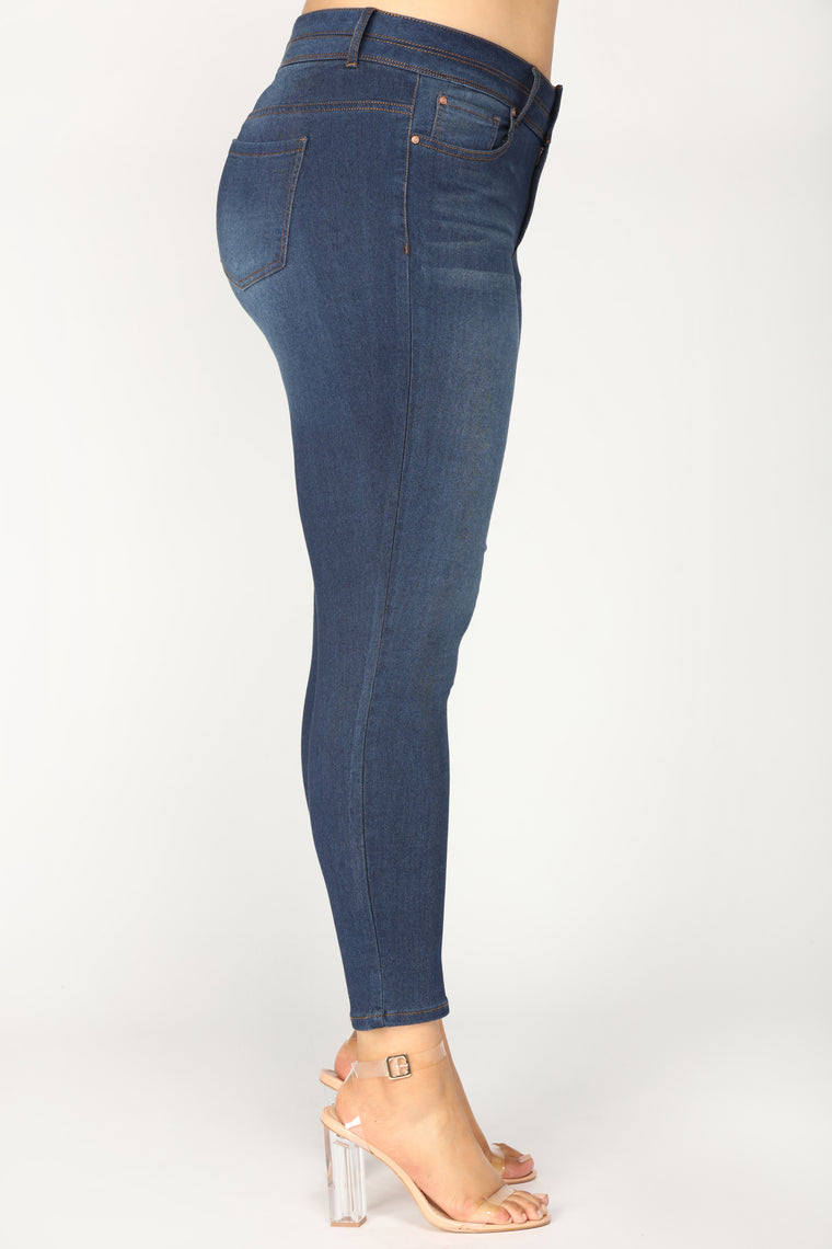 Amadi Ankle Jeans - Dark Wash - Skinny Jeans - Fashion Nova