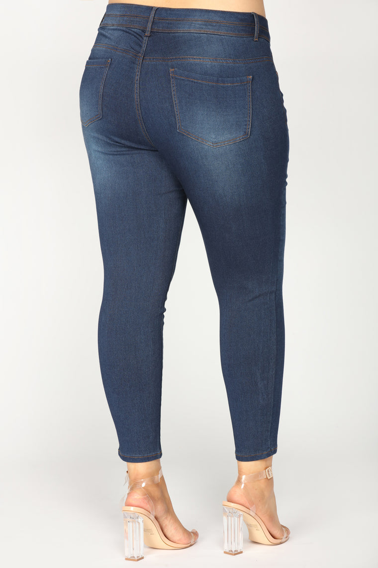 Amadi Ankle Jeans - Dark Wash - Skinny Jeans - Fashion Nova