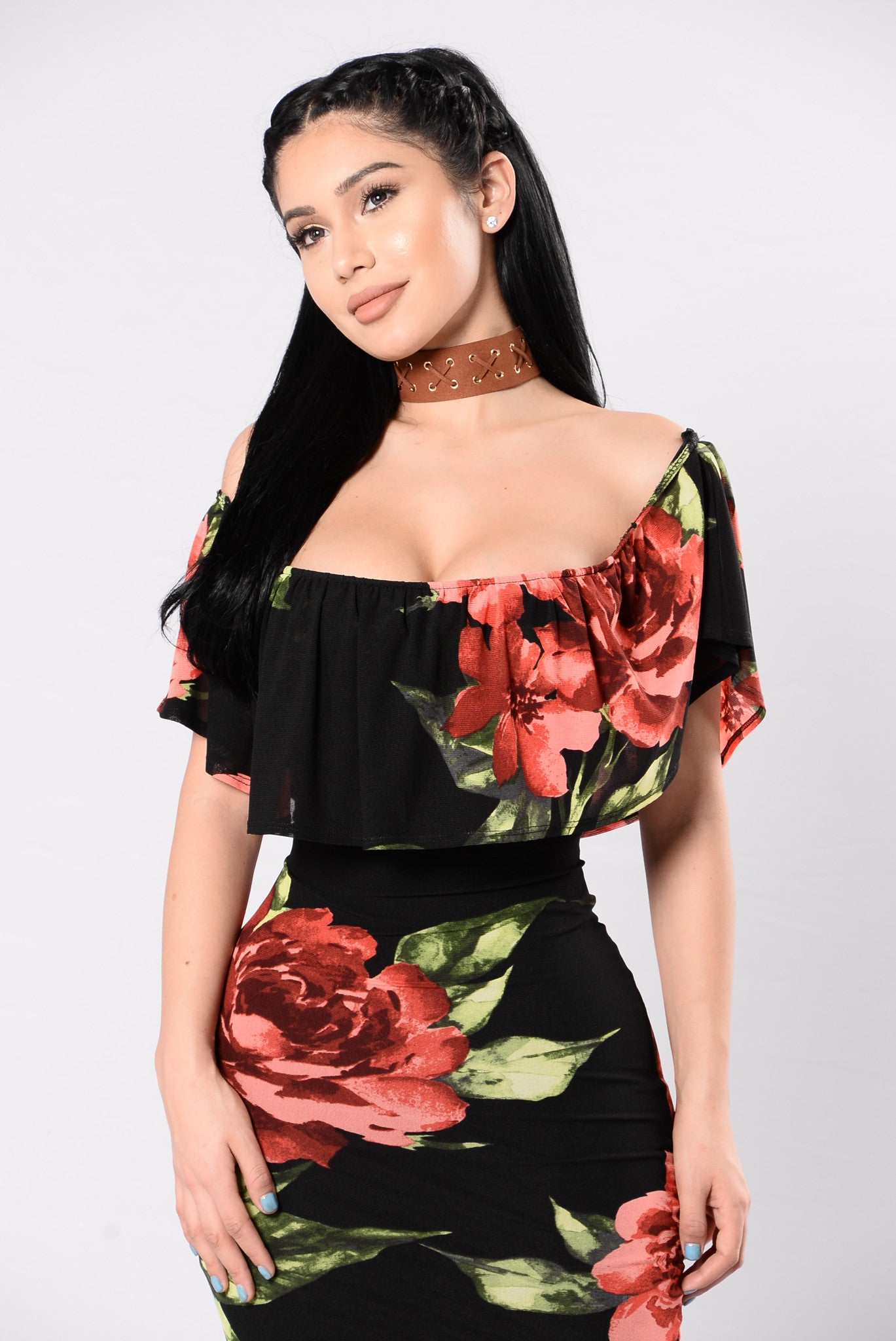 Floral Affair Dress - Black