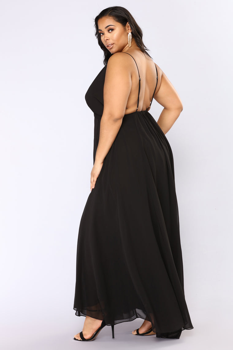 Monroe Wrap Dress - Black