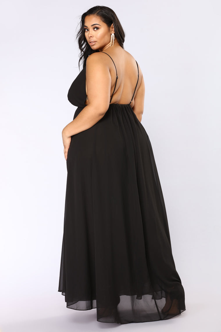 Monroe Wrap Dress - Black