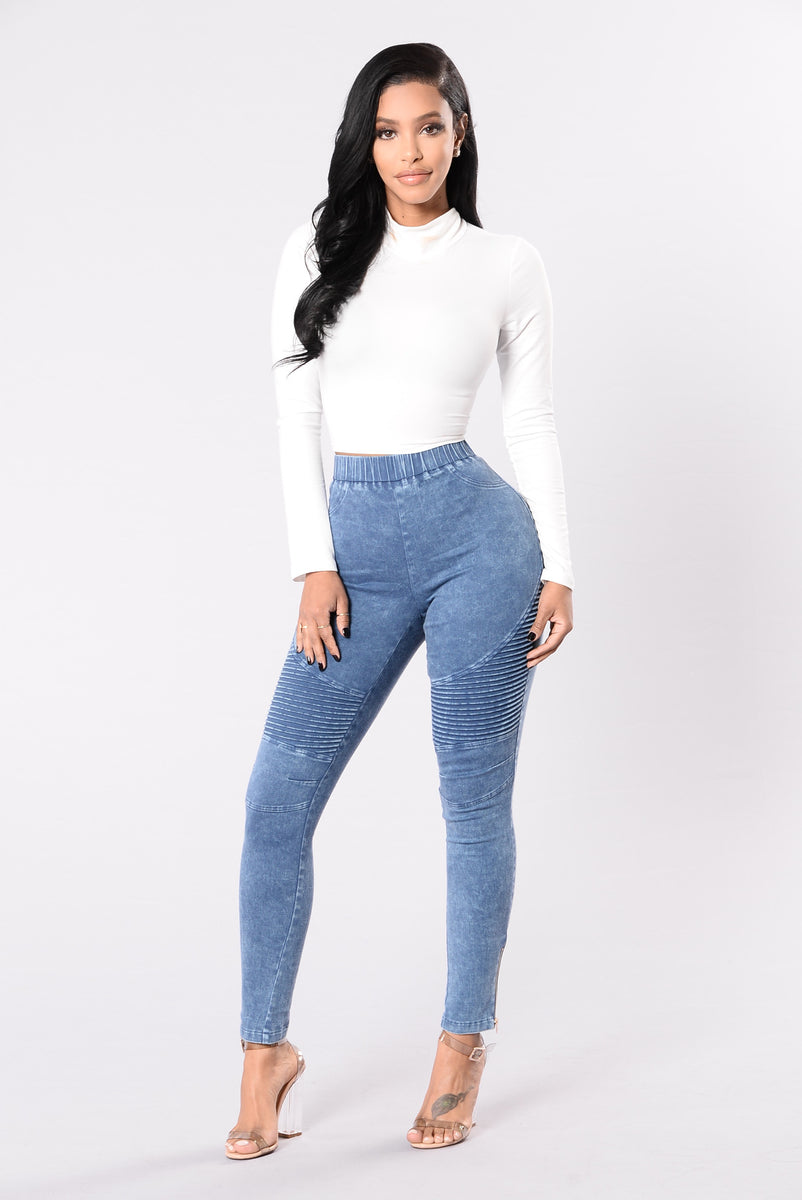 Switching Up The Angles Jeggings - Medium Wash | Fashion Nova, Leggings ...