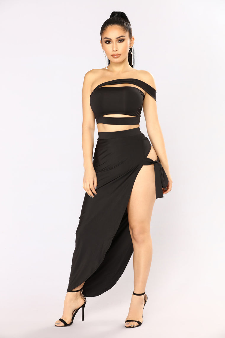 fashion nova black cut out dress