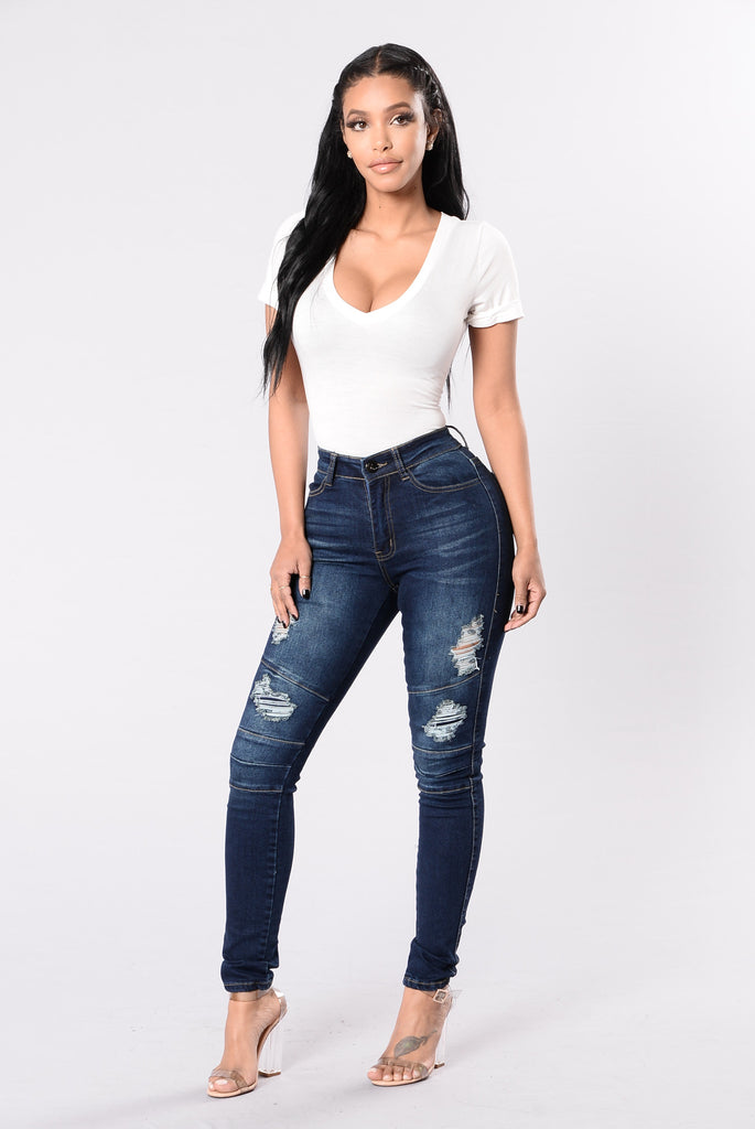 Lock In Your Love Jeans - Dark Blue