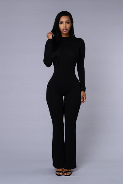 Underneath it All Jumpsuit - Black