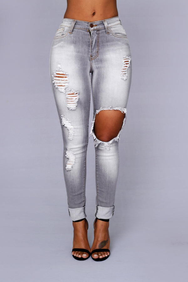 Glistening Jeans - Grey Stone – Fashion Nova