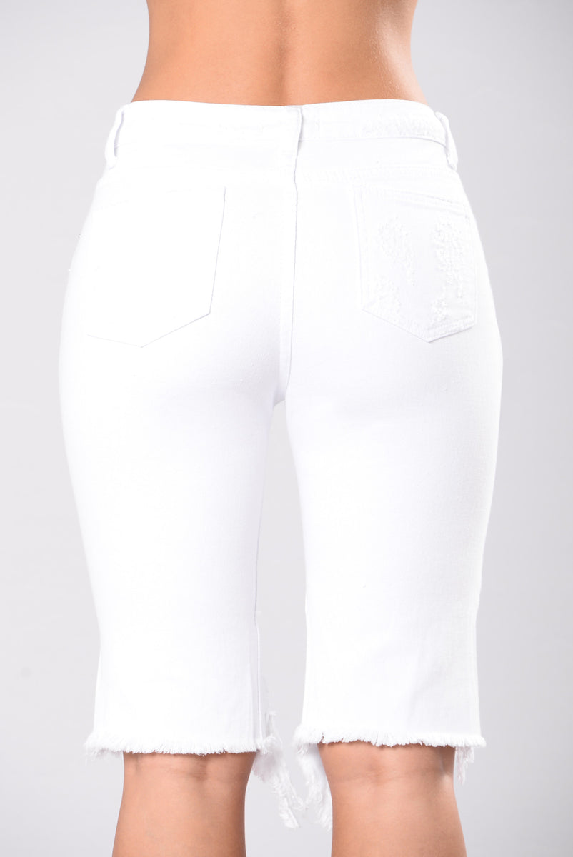 Millian Shorts - White | Fashion Nova, Jean Shorts | Fashion Nova