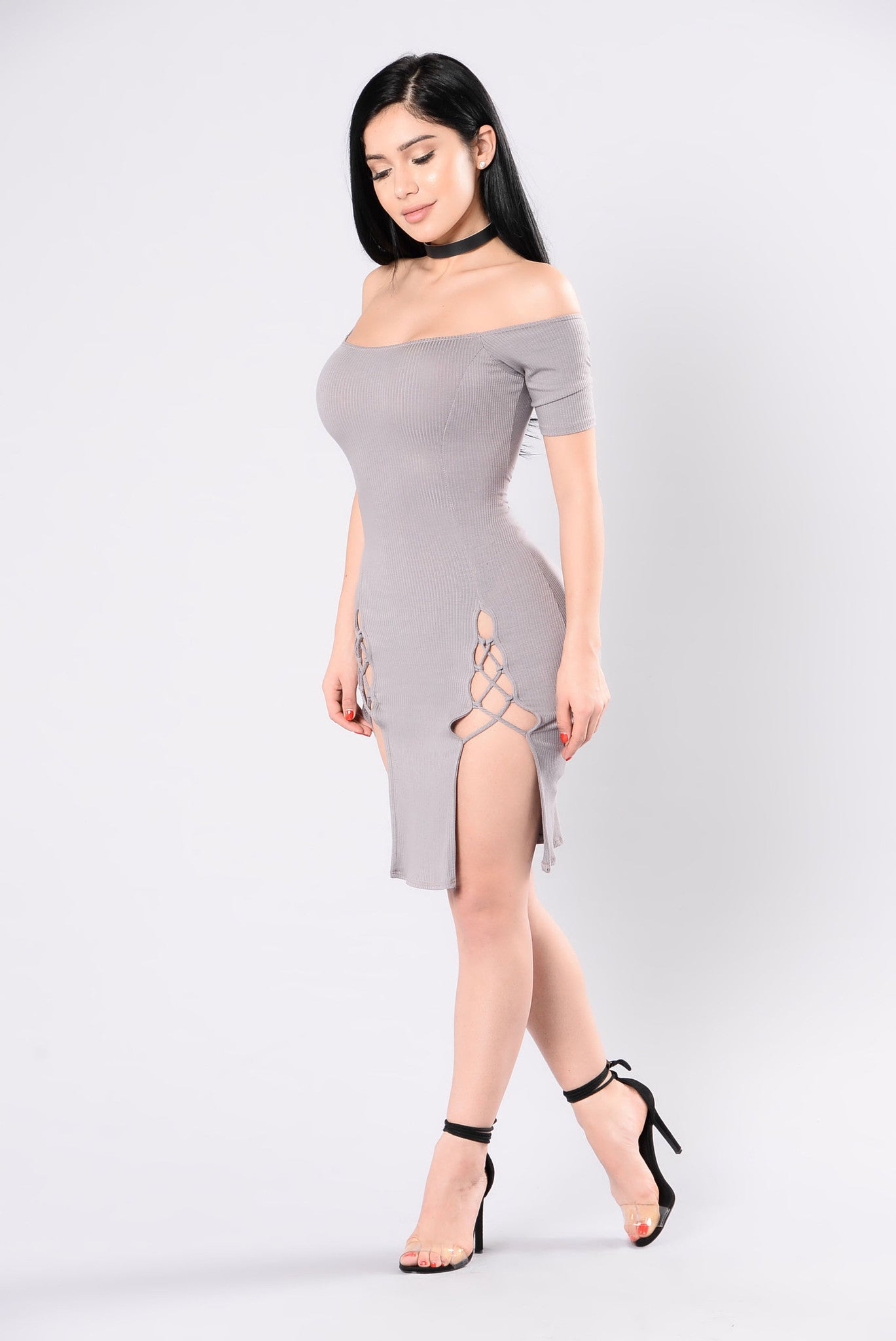 Hot Date Dress - Taupe