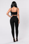 high waist black leggings