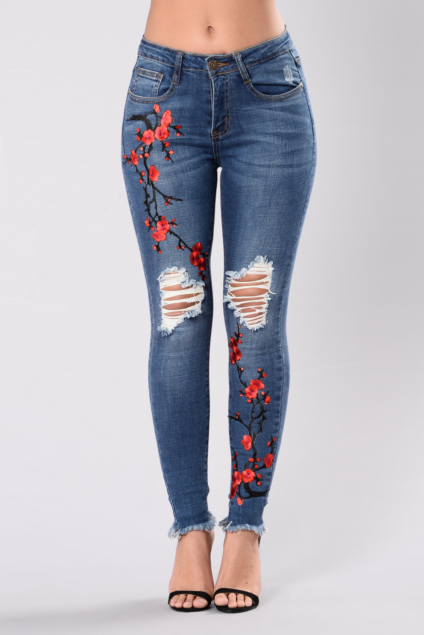 flise handicap niveau Cherry Blossom Jeans - Medium Wash | Fashion Nova, Jeans | Fashion Nova