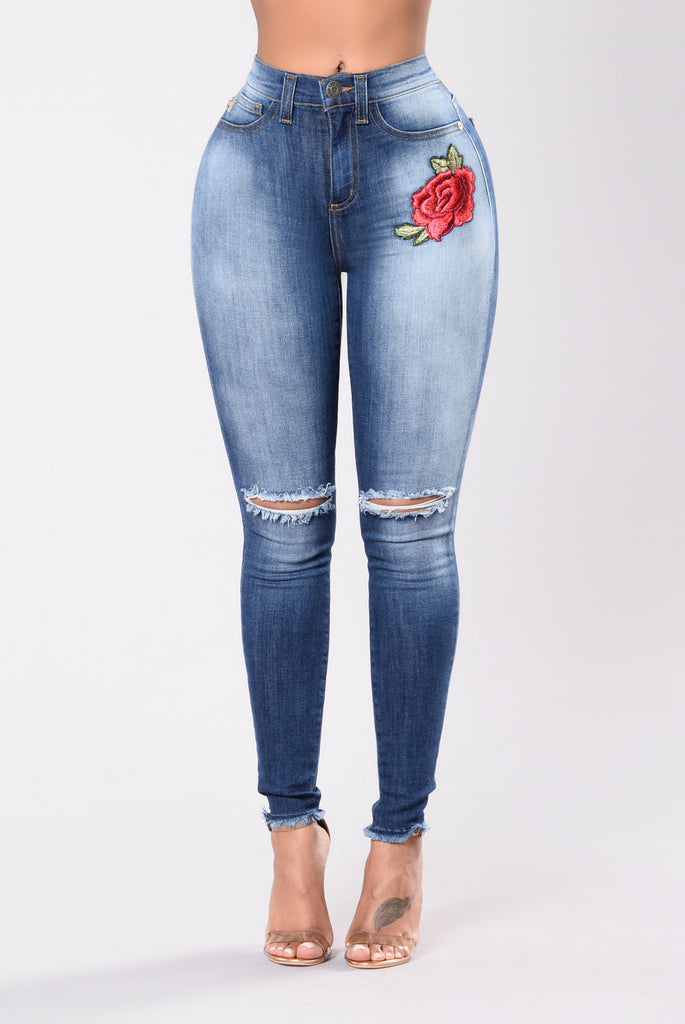 Zoey Rose Jeans - Medium Wash