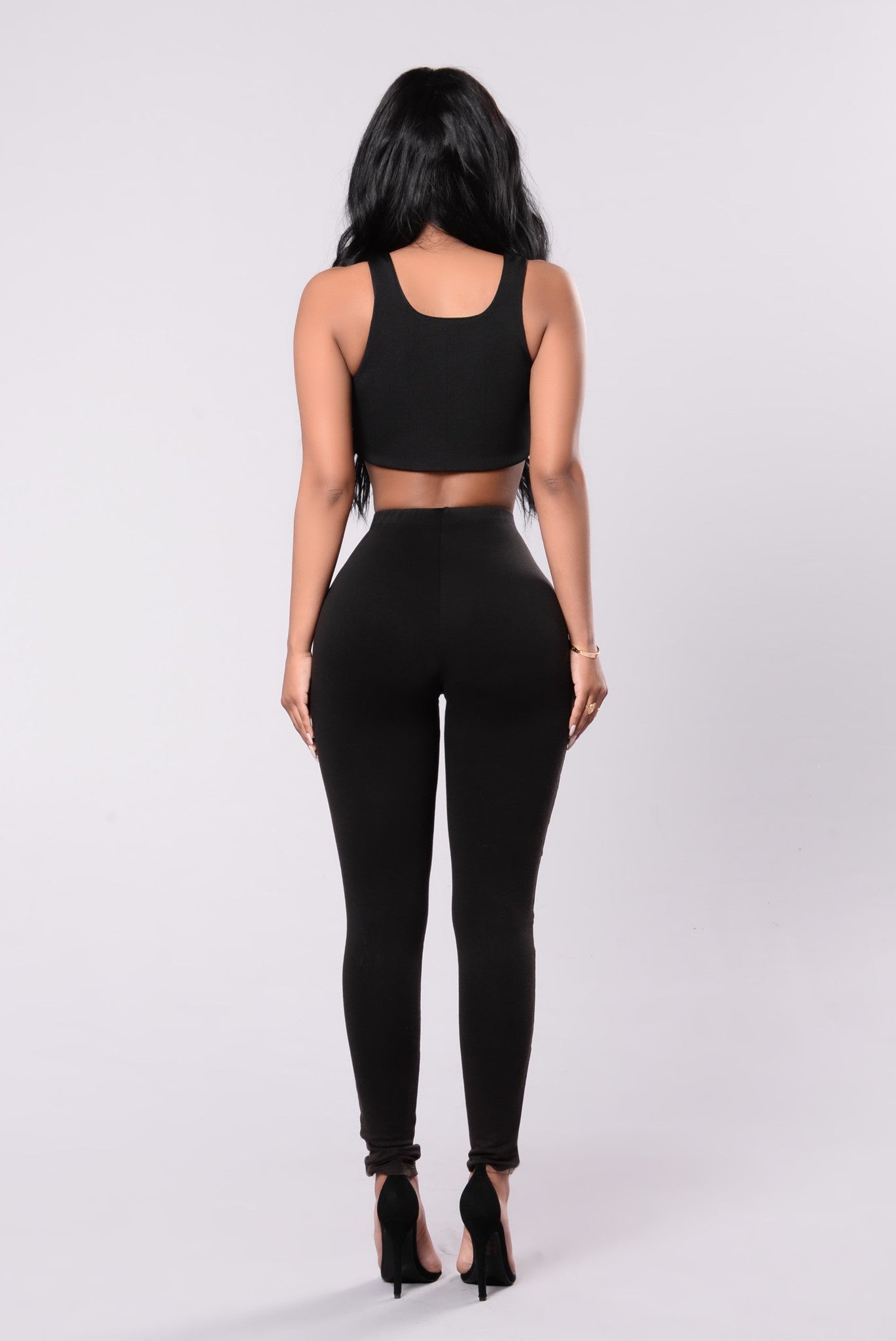 The Girl In Moto Legging - Black