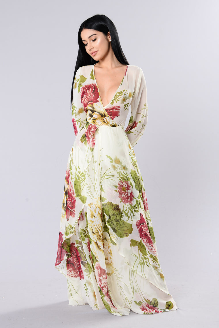 fashion nova floral maxi dress