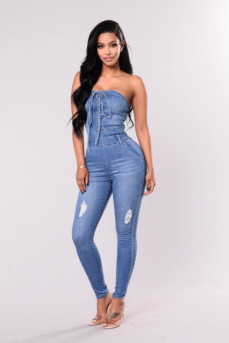 fashion nova denim jumpsuit