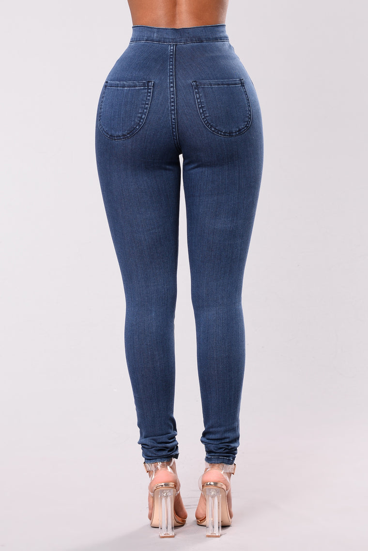 Squat Up Jeans - Medium Blue