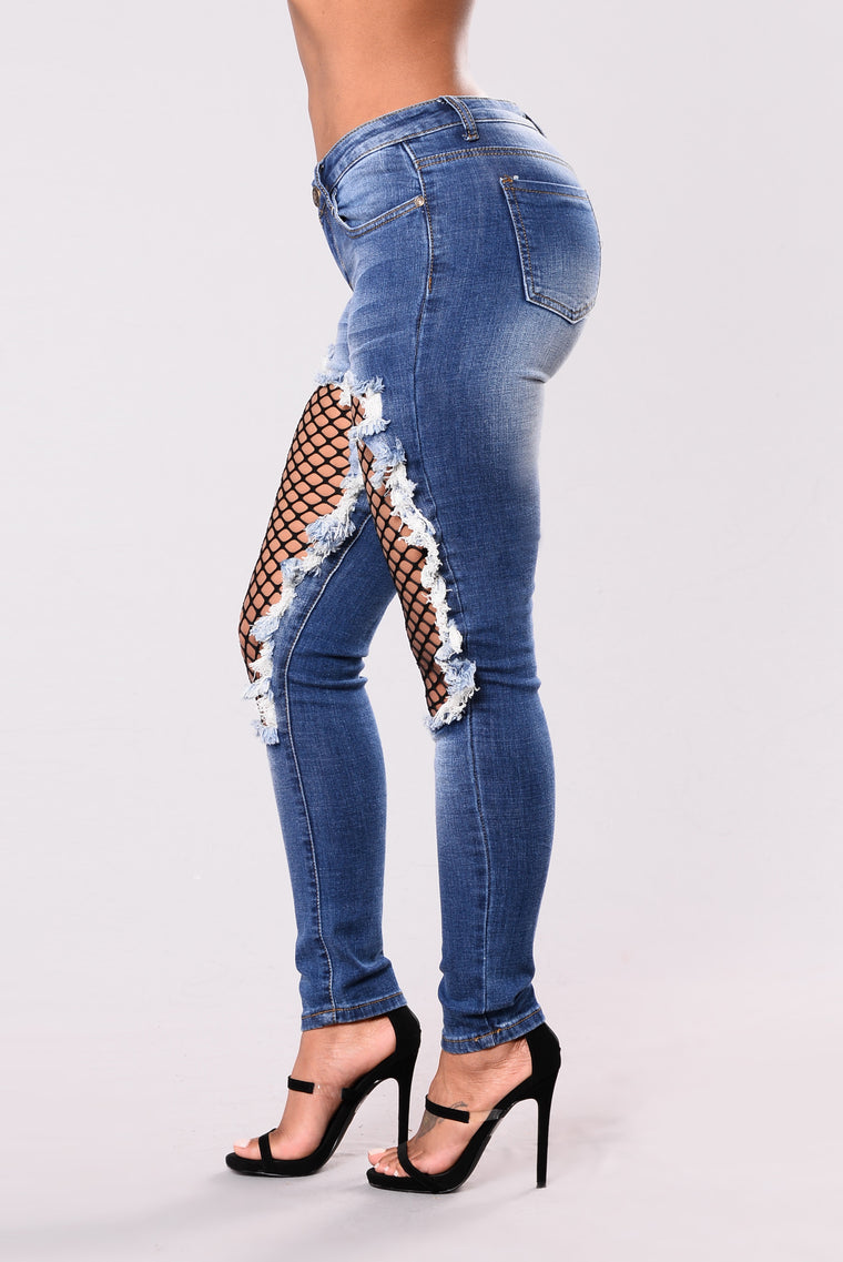 fishnet jeans fashion nova