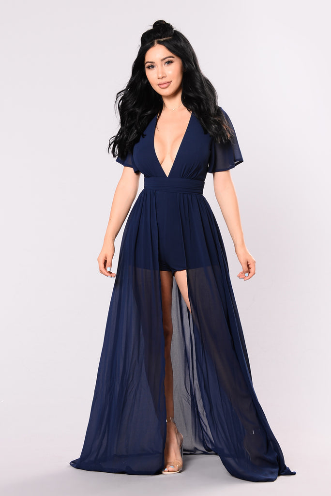 This Overlay Don t Play Dress  Navy 