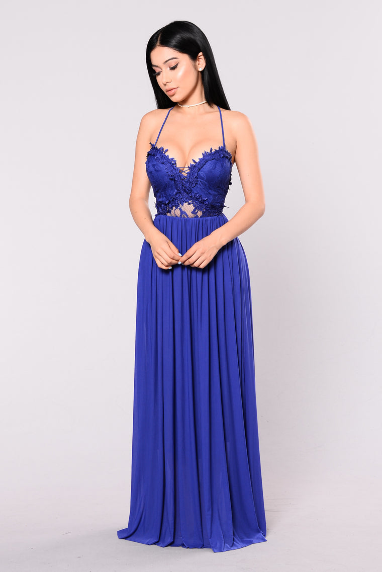 royal blue fashion nova dress