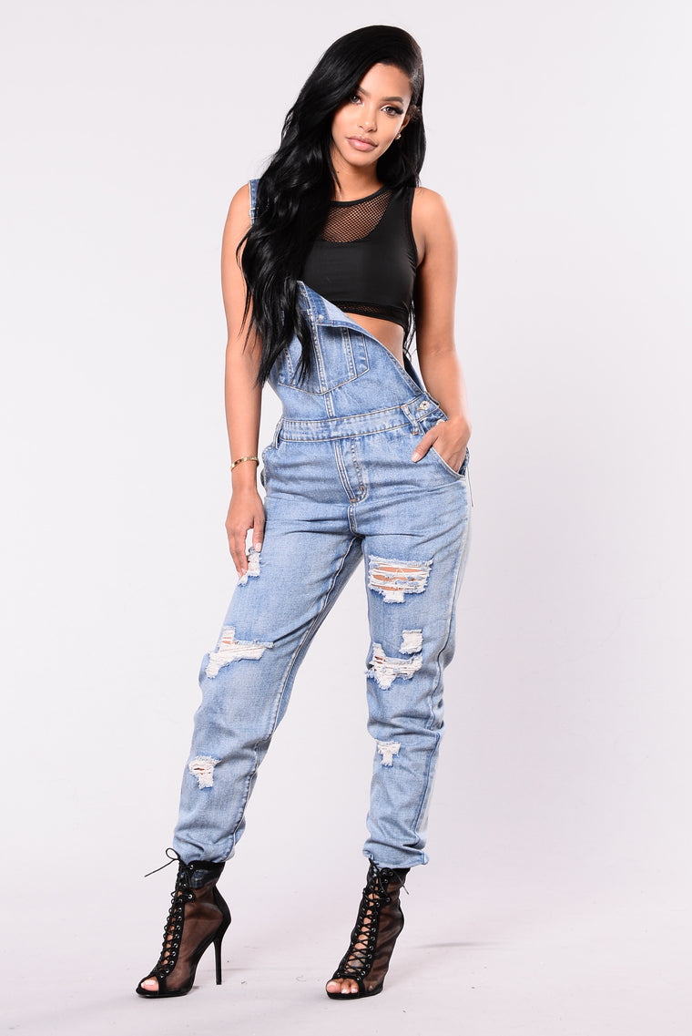 fashion nova denim overalls