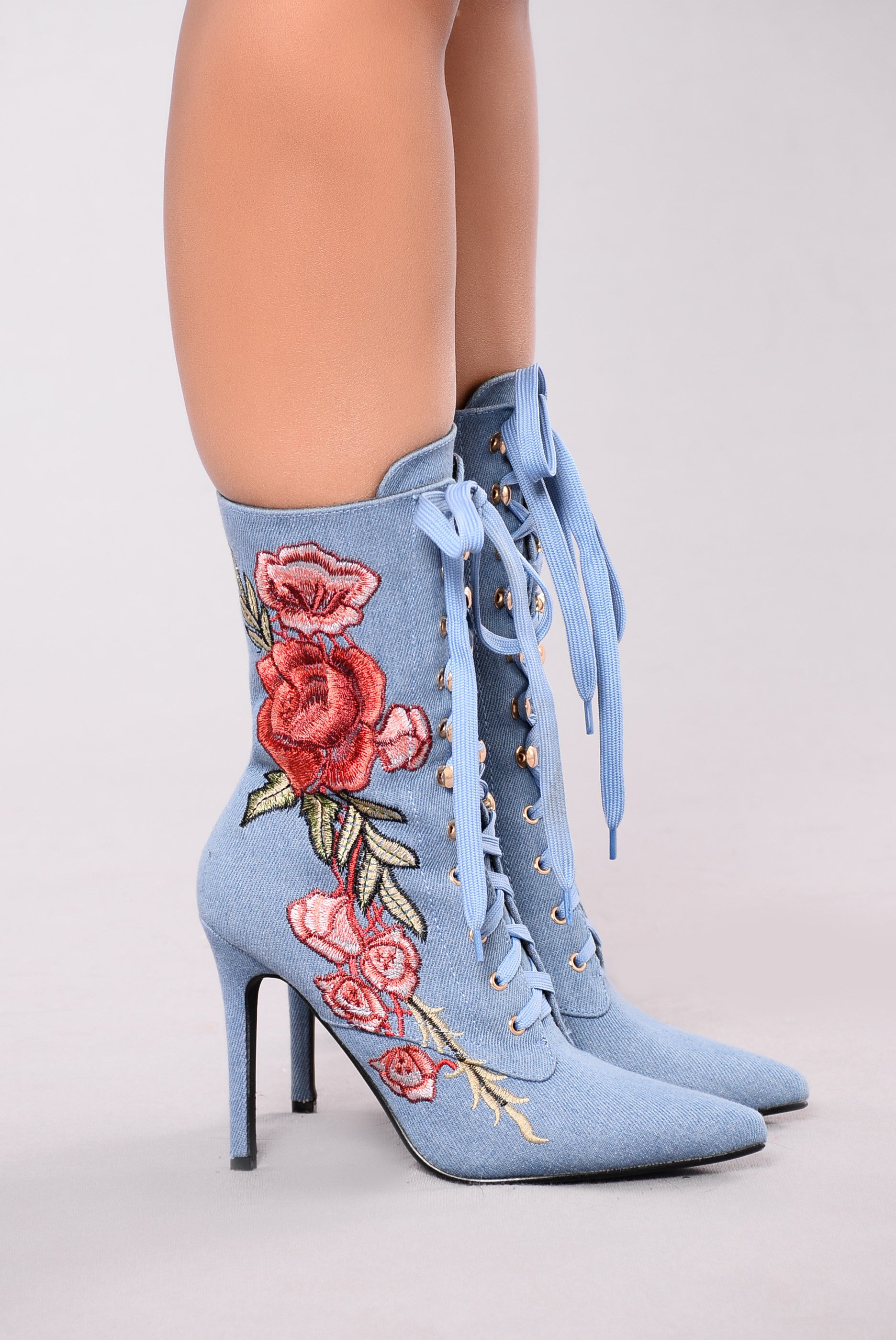 fashion nova denim boots