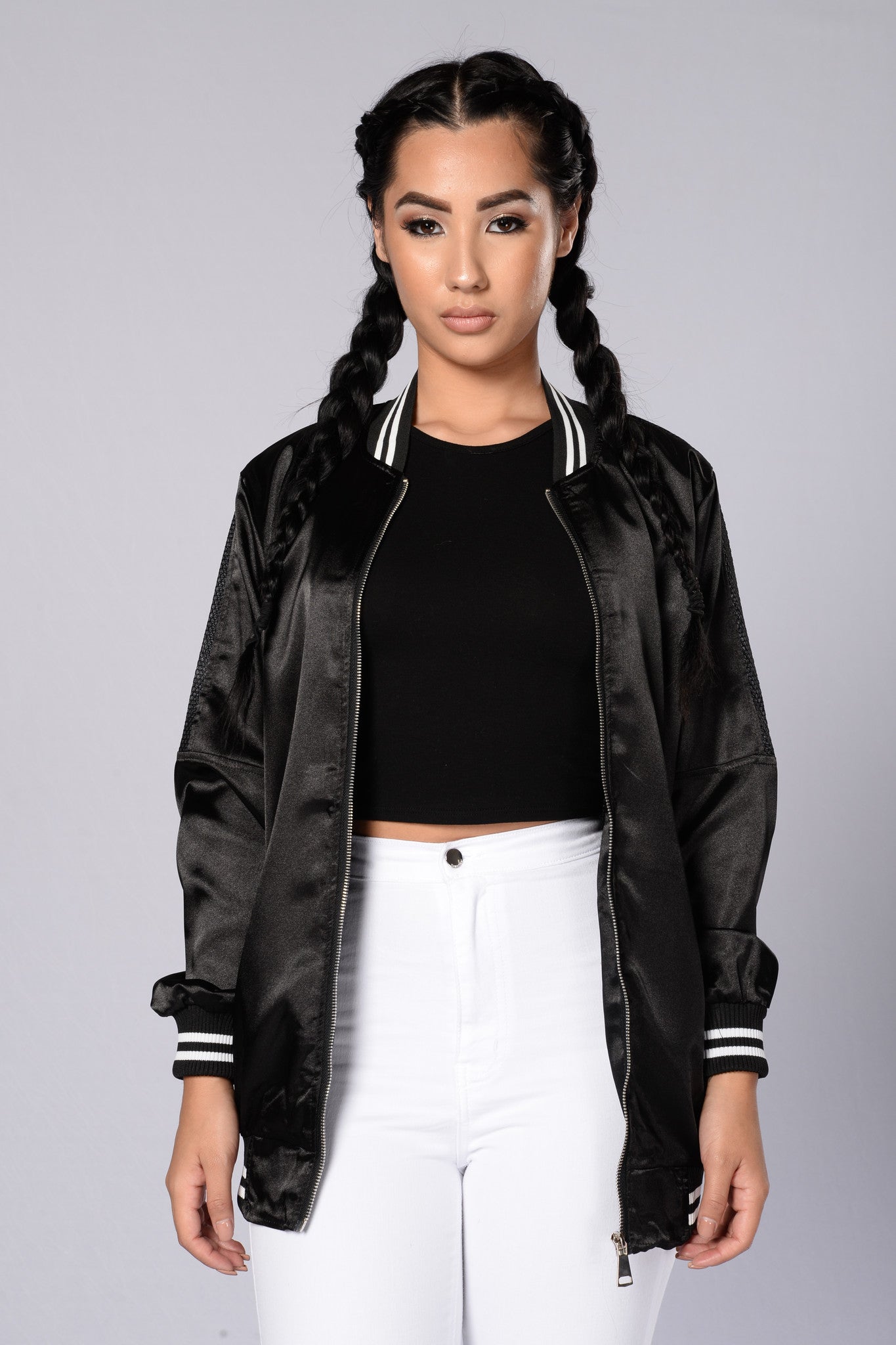 Big Poppa Bomber Jacket - Black