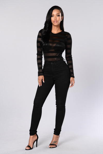 New Money Bodysuit - Black