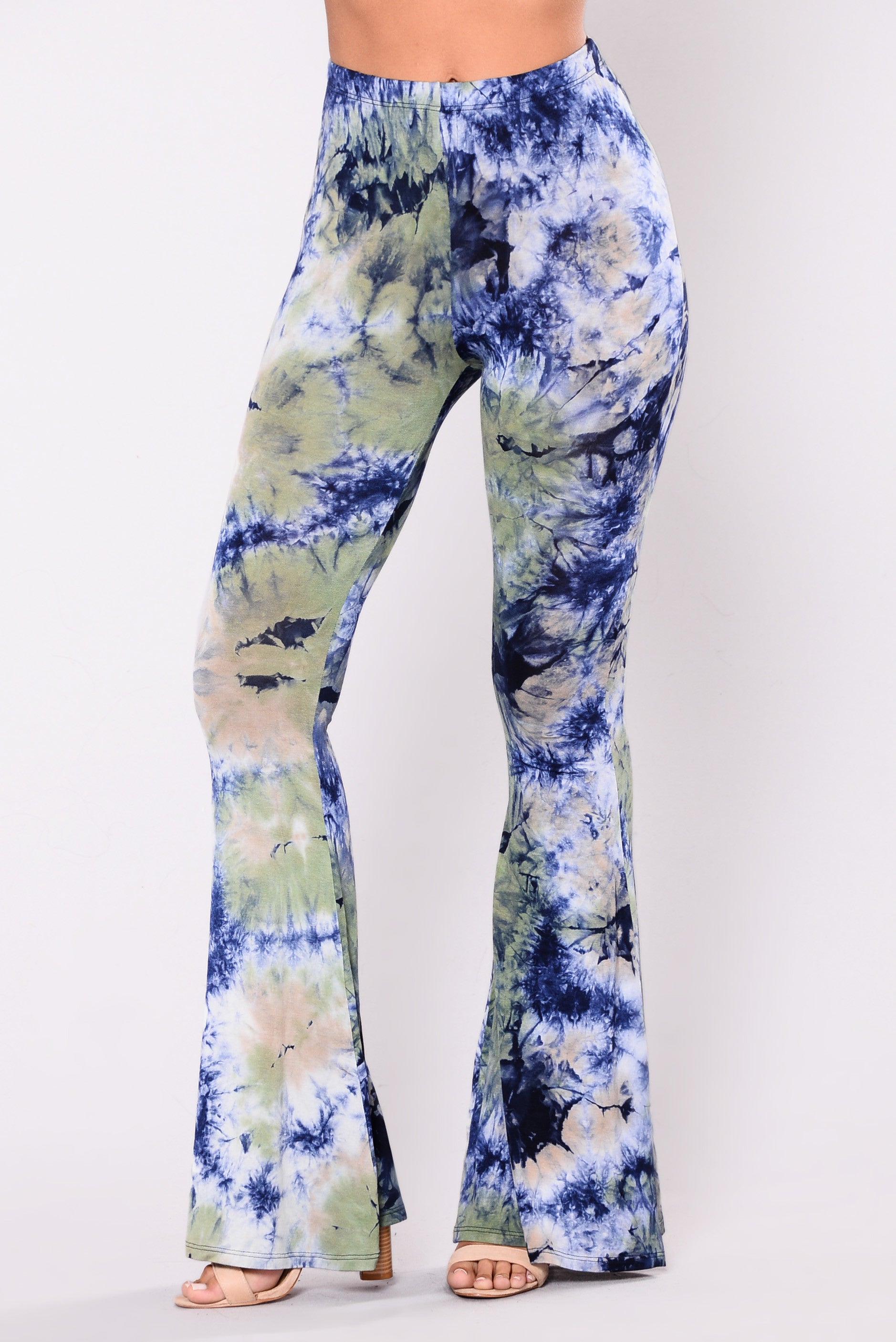 Bundy Tie Dye Pants - Navy/Green