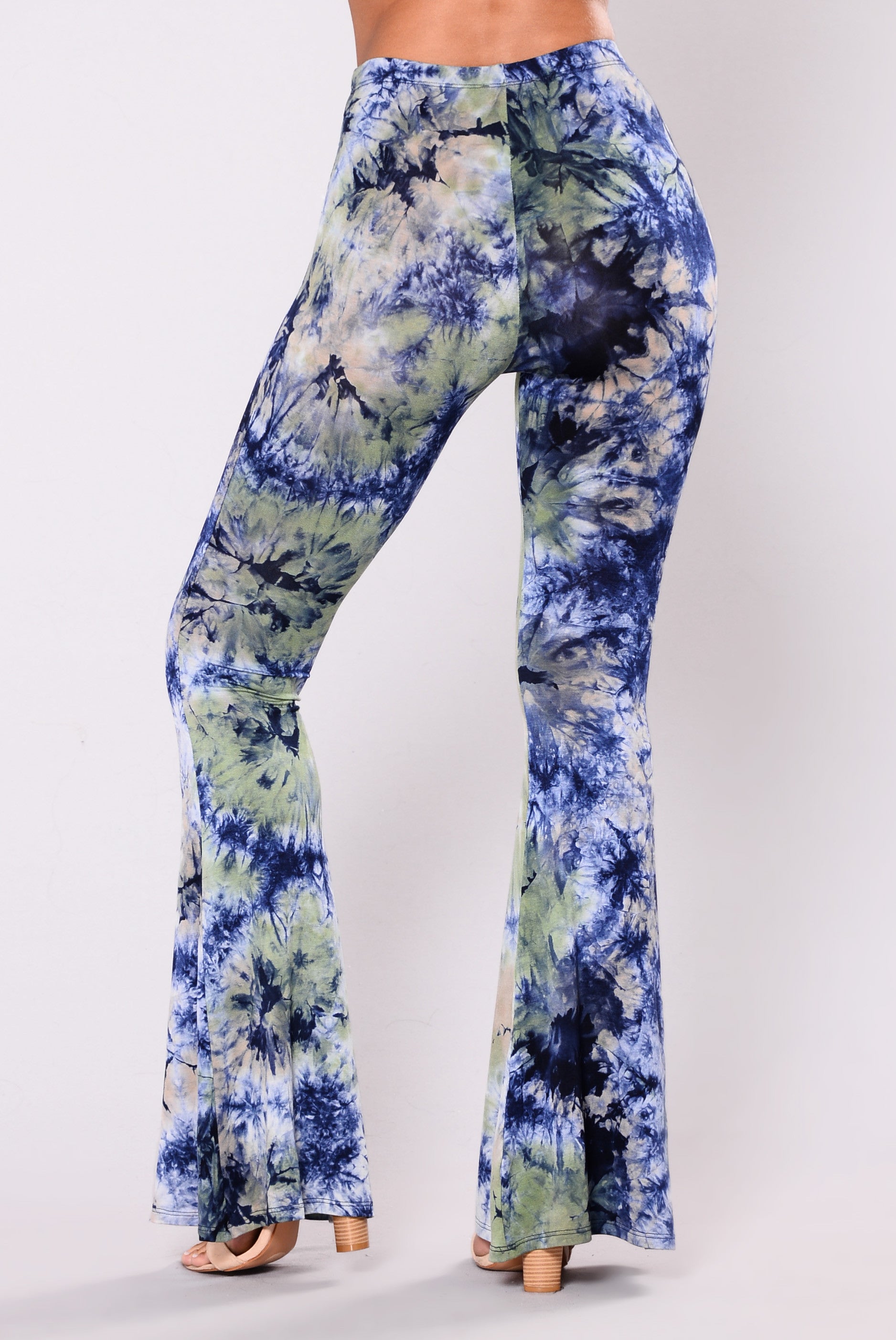 Bundy Tie Dye Pants - Navy/Green