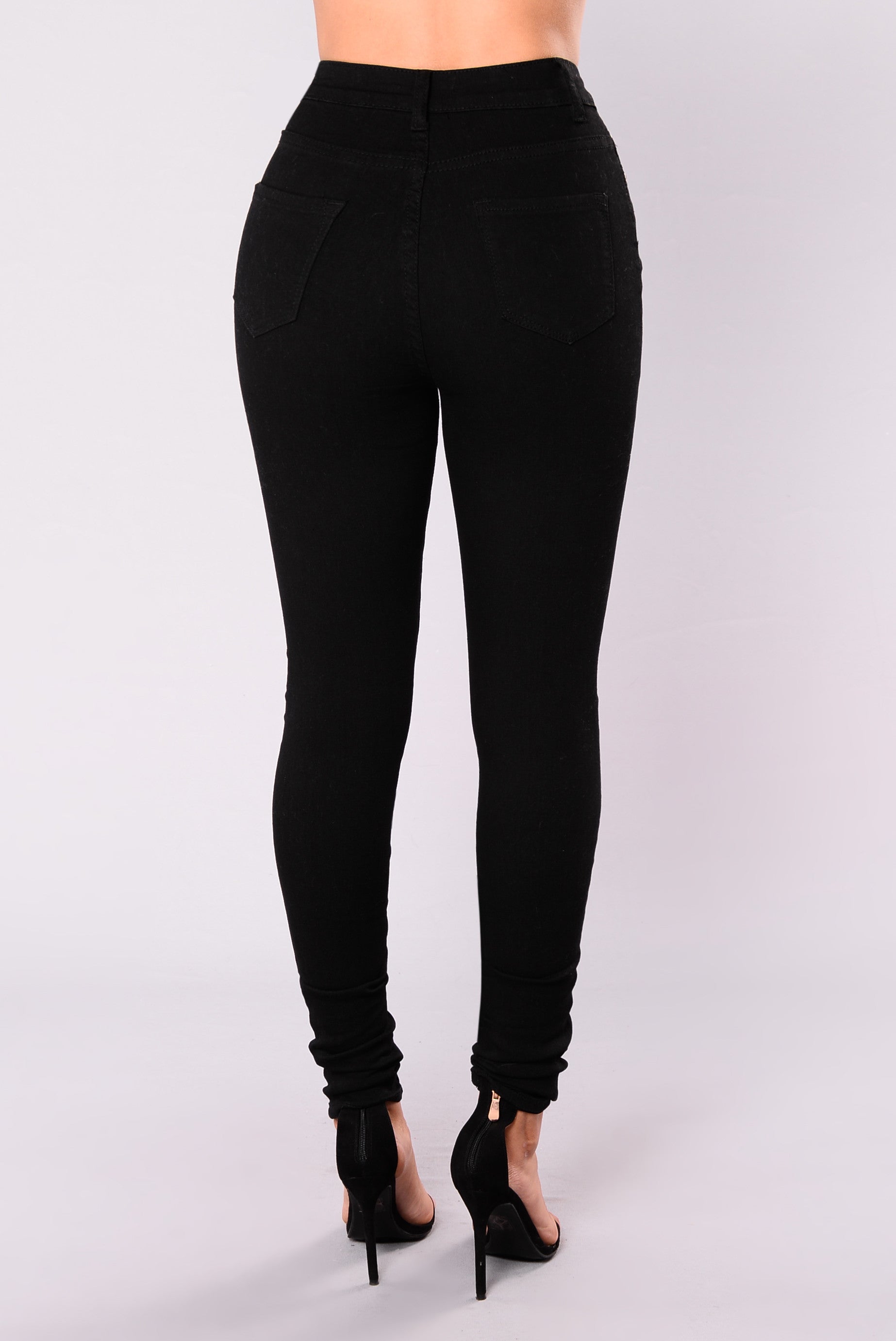 Scottsdale High Waist Skinny Jeans - Black