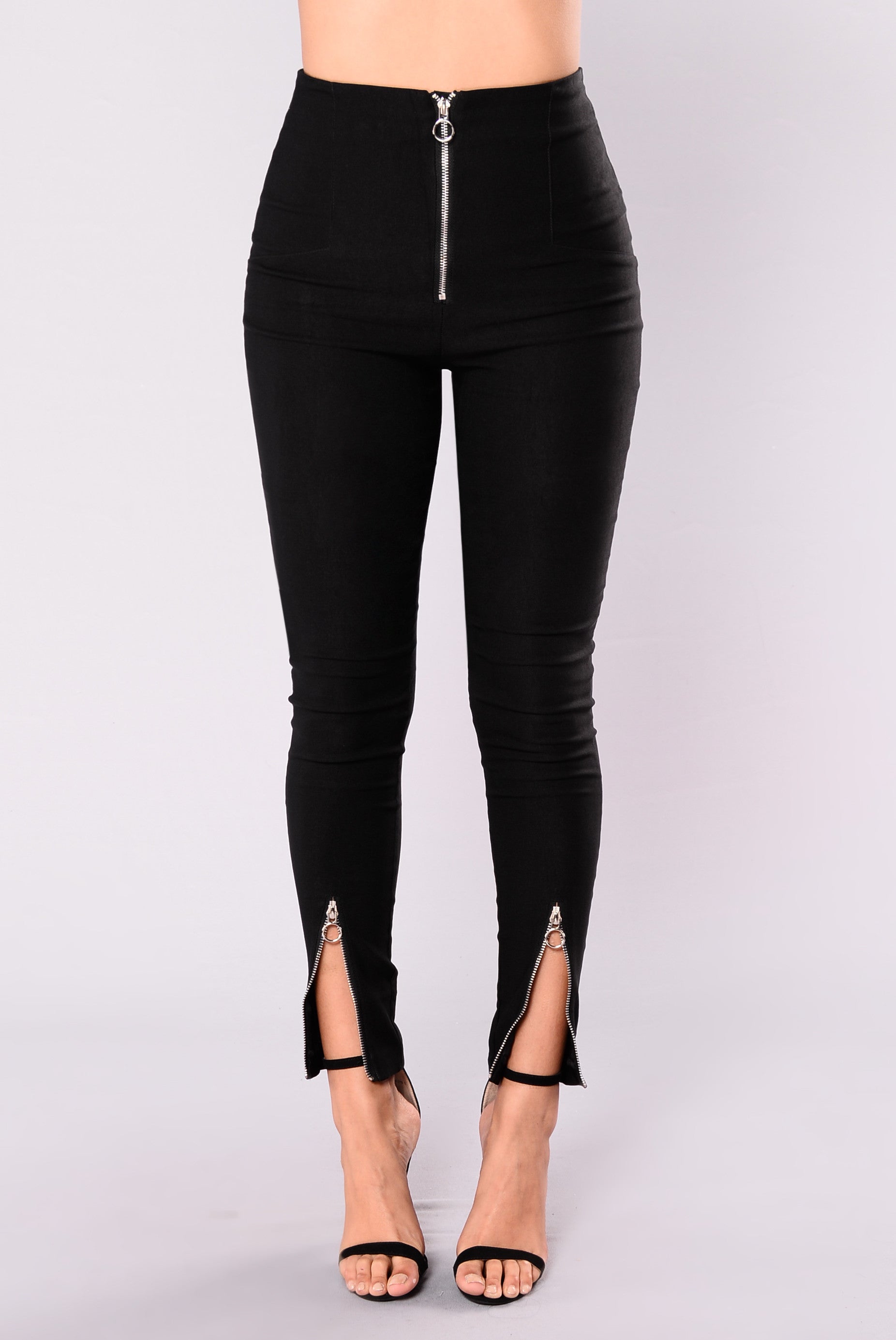 Blogger Goals Zipper Pants - Black – Fashion Nova