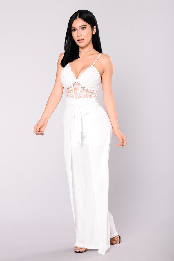 fashion nova white lace jumpsuit